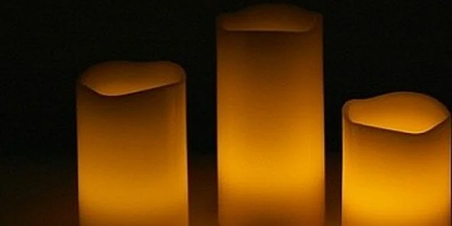 Luxusní set parafínových LED svíček