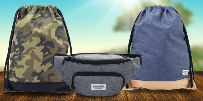 Pánské vaky na záda nebo ledvinky Baggage