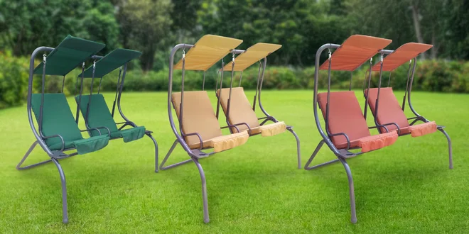 Zahradní houpačky AGA Double Swing ve 3 barvách
