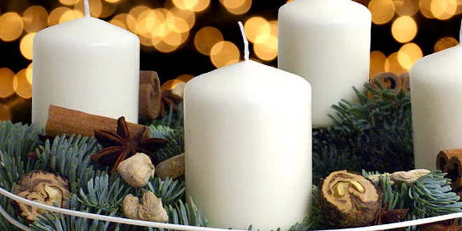Adventní věnec z kvalitní jedle