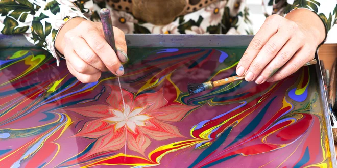 Set Ebru Art pro malování na vodní hladině