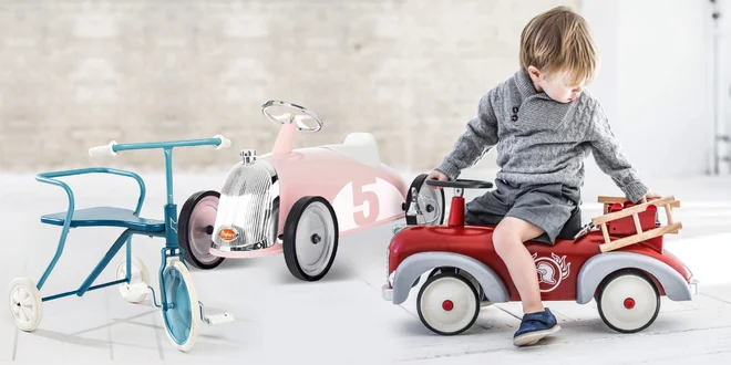 Designová odrážedla Baghera a tříkolky Foxrider