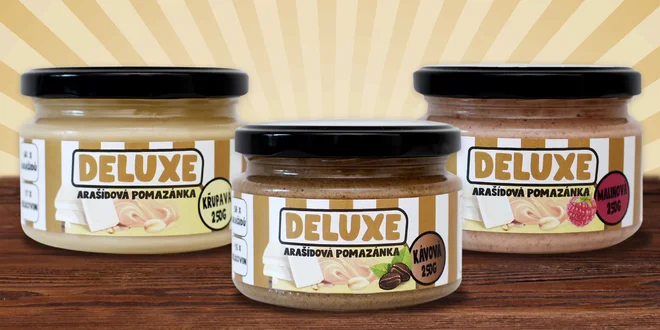Arašídová pomazánka: bílá čokoláda, malina i káva