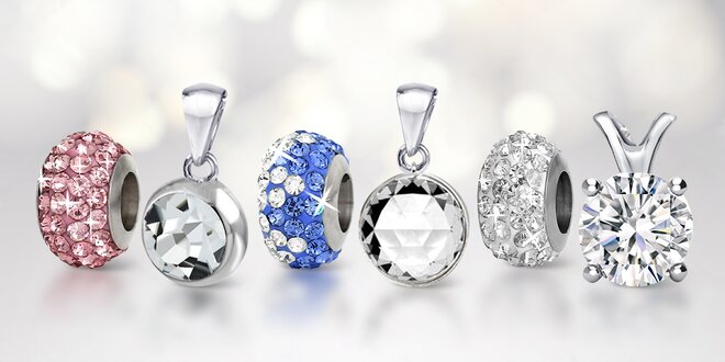 Přívěsky a náhrdelníky s krystalky Swarovski