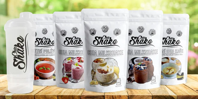 Chia Shake koktejly a jiné dobroty plné vitamínů