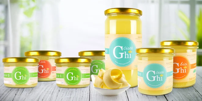 České Ghí natural, s kurkumou i kotvičníkem