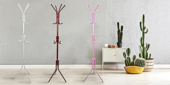 Věšák na oblečení: výška 175 cm, 3 barevné varianty