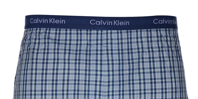 Pánské slim fit trenýrky Calvin Klein s kostičkovaným vzorem