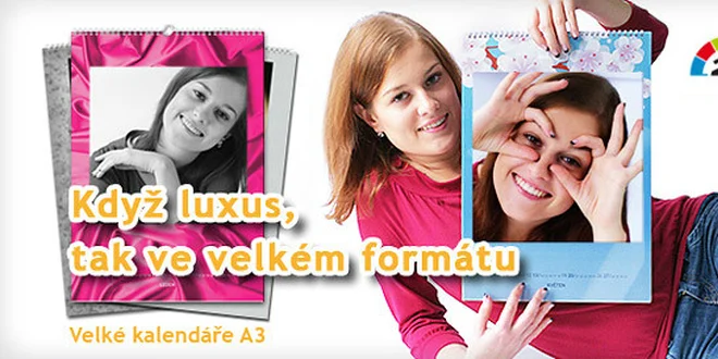 Krásný kalendář A3 z vlastních fotografií