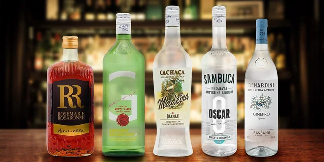 Likéry, gin i pálenka z Itálie i z Brazílie