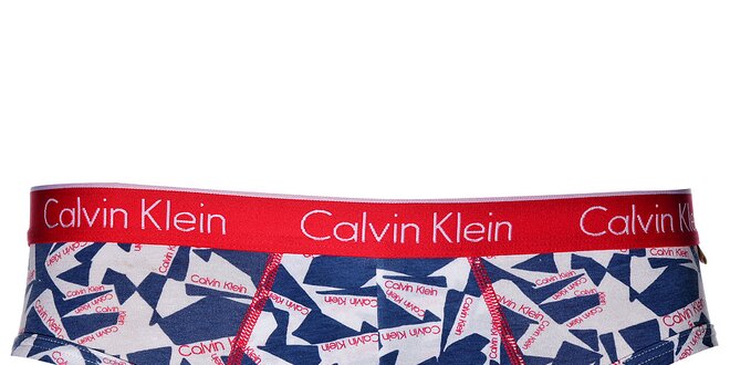 Pánské bílé slipy Calvin Klein s potiskem