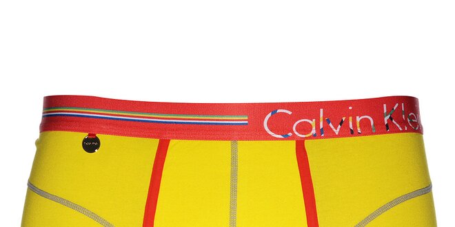 Pánské veselé svítivě žluté boxerky Calvin Klein