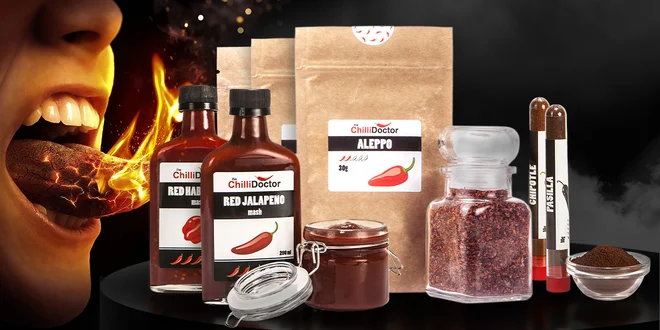 Balíček pálivých chilli papriček pro ostré jazýčky