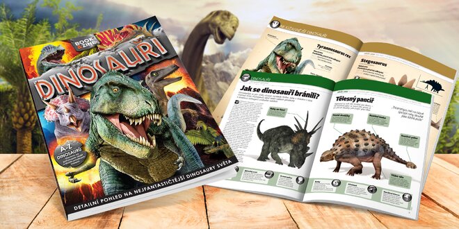 Kniha Dinosauři: 132 stran zajímavostí i obrázků