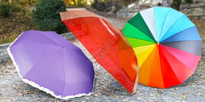 Poloautomatické i automatické deštníky: 11 variant