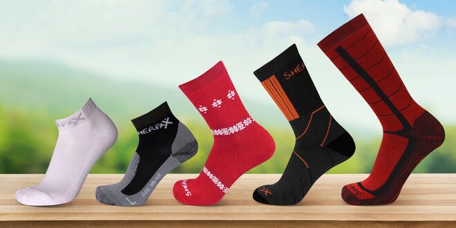 Ponožky a podkolenky SHERPAX: kompresní i zimní