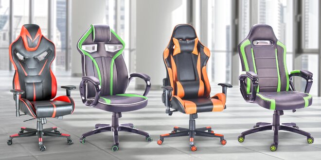 Otočné kancelářské židle s ergonomickým tvarem