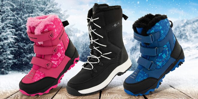Odolné zimní boty pro děti Alpine Pro