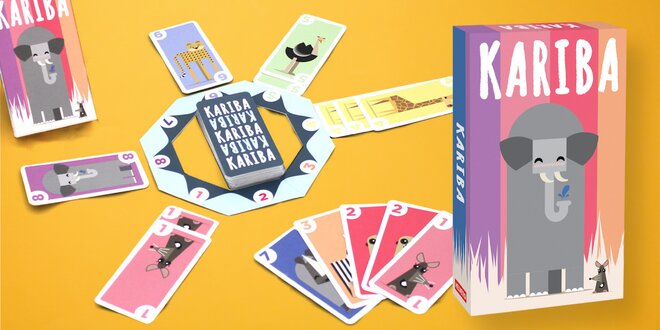 Dětská karetní hra Kariba pro 2–4 hráče od 6 let