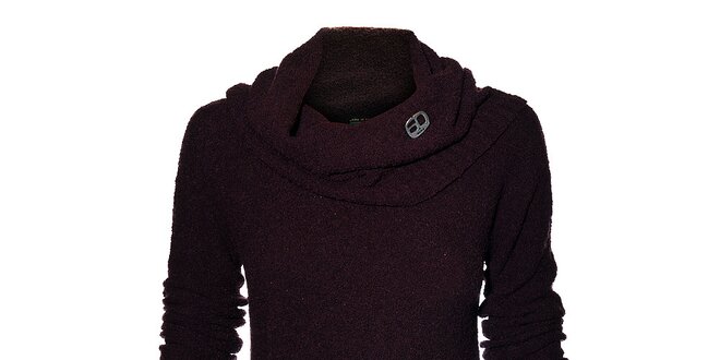 Dámský tmavě fialový svetr Miss Sixty s límcem
