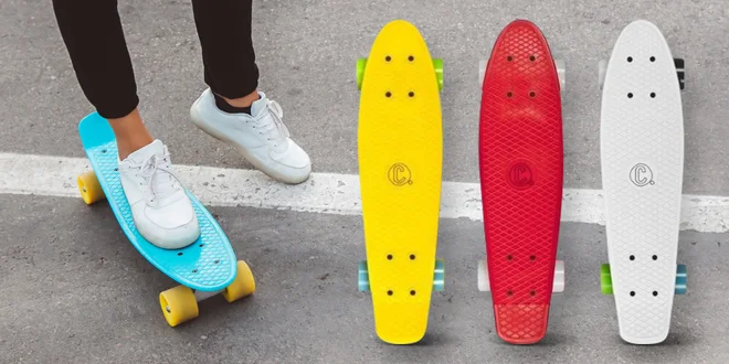 Městské pennyboardy s velkými odolnými kolečky