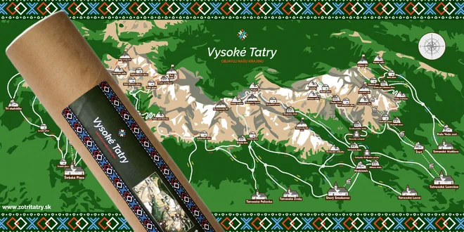 Stieracia mapa Vysokých Tatier "Zotri Tatry"!