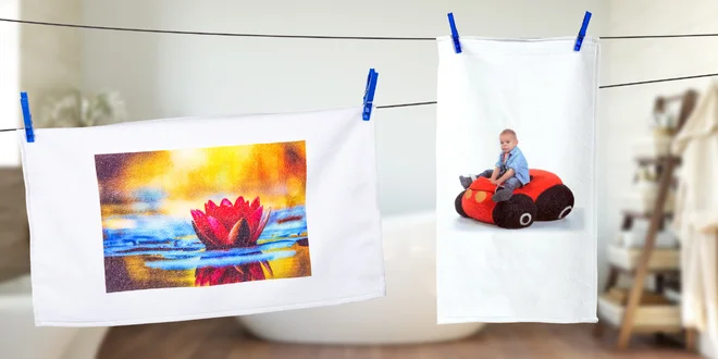 Ručník nebo osuška s vlastní fotografií