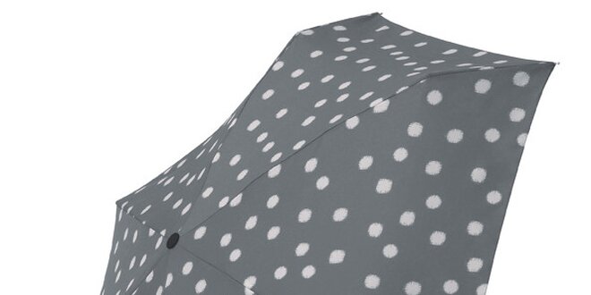 Dámský světle šedý puntíkovaný deštník Esprit