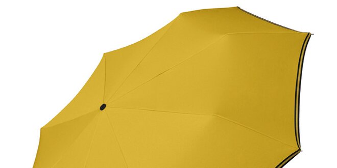 Dámský kanárkově žlutý deštník Esprit s černým lemem
