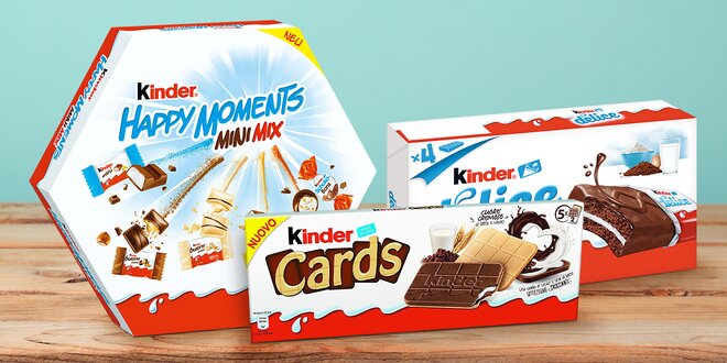 Sladké potěšení: čokolády Kinder Cards i Delice