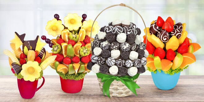 Kytice Frutiko: sladké překvapení z ovoce a čokolády