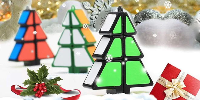 Vánoční hlavolam na principu Rubikovy kostky