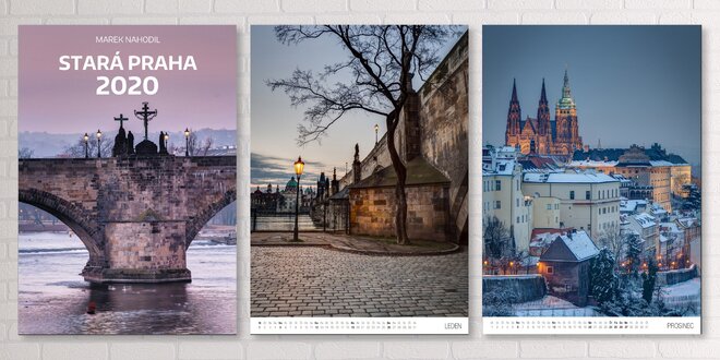 Kalendář na rok 2020 z limitované edice Stará Praha