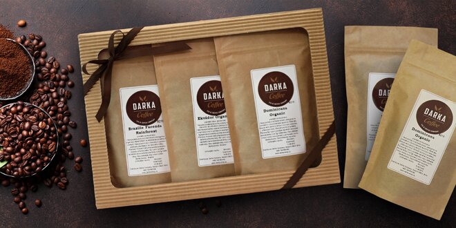 Dárkové degustační balíčky výběrové zrnkové kávy