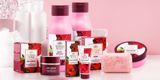 Řada kosmetiky s přírodním arganovým a růžovým olejem