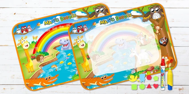 Magické vodní omalovánky: velká kreslicí podložka