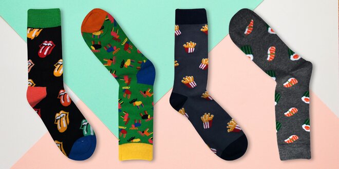 Dámské i pánské ponožky s hravými motivy