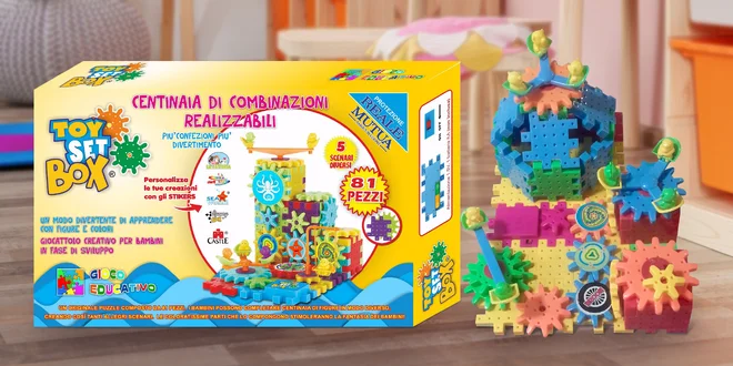 Dětská pohyblivá stavebnice Toy Set Box
