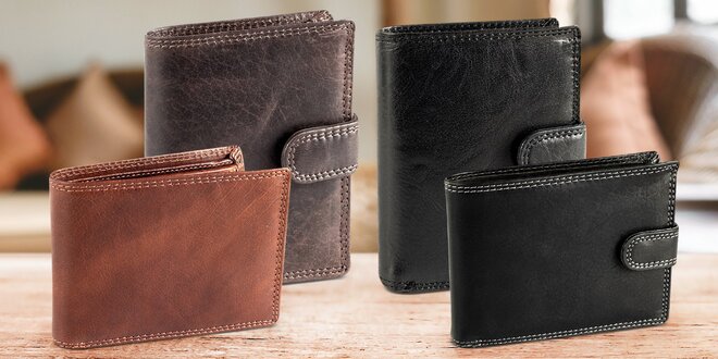 Pánské peněženky z pravé buvolí kůže