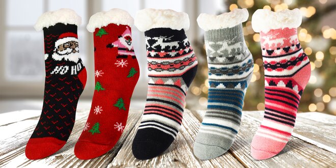 Dětské teplé ponožky: jednobarevné i se vzory
