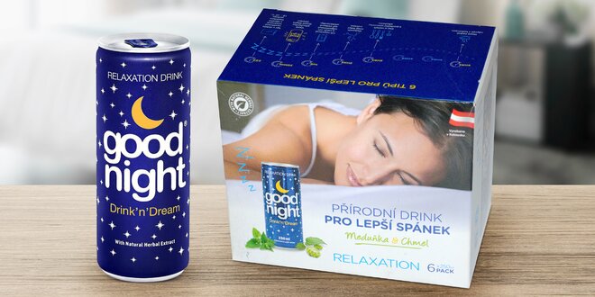 Nápoj Good night drink pro lepší spánek