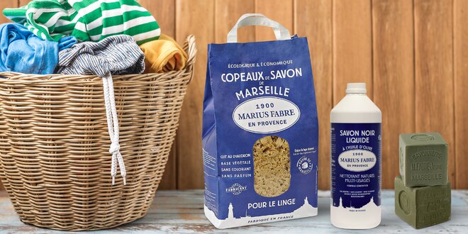 Marseillské a olivové mýdlo na praní i úklid