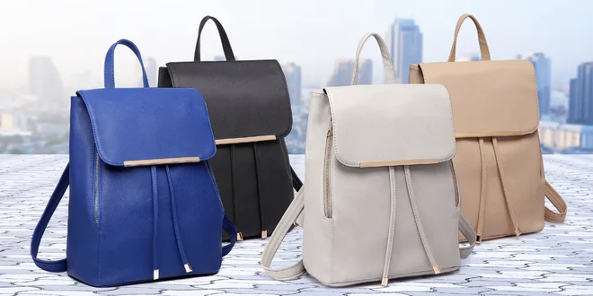 Elegantní dámský batoh z vysoce kvalitní eko kůže