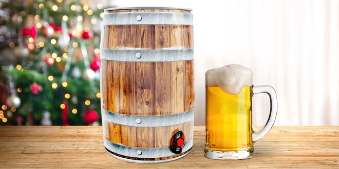 5l soudek limitované vánoční edice piva Auersperg