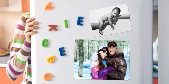 Sada 4 magnetek s fotografií o velikosti A6 a A5