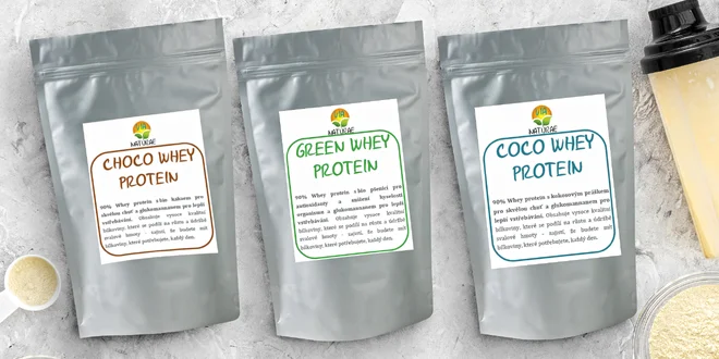 Whey protein: čistý nebo s 6 příchutěmi