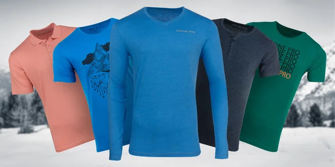 Pánská trika Alpine Pro: s potiskem i proužky