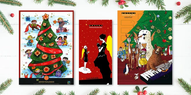 Luxusní adventní kalendáře z Fairtrade čokolády