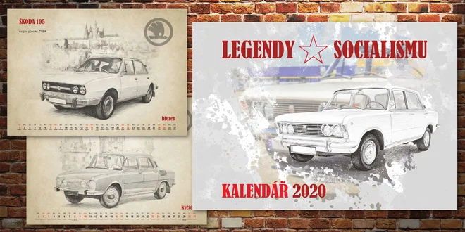 Nástěnný kalendář formátu A3: Legendy socialismu