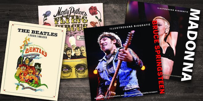 Knihy Beatles, Madonna, Springsteen i Monty Python